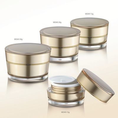 Harga bagus Toples Kosmetik Akrilik Kosong Custom Made Diameter 67/76mm Toples Kosmetik Krim on line