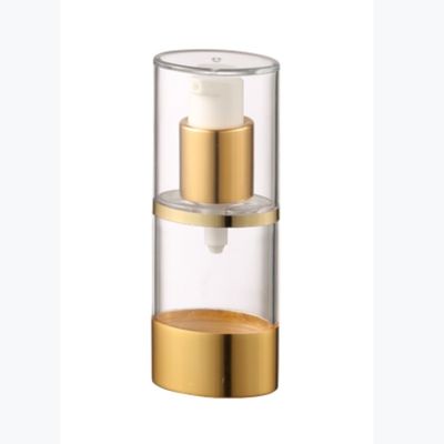 Harga bagus 98mm Tinggi Bentuk Oval 20ml Botol Kosmetik Tanpa Udara Botol Krim Wajah on line