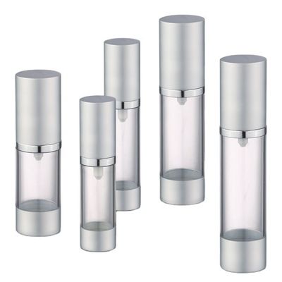 Harga bagus PP Collar 15ml 20ml 30ml 40ml 50ml Botol Tanpa Udara Bentuk Silinder dengan Pompa Semprot on line
