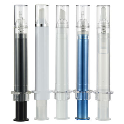 Harga bagus 10ml / 15ml Syringe Airless Eye Cream Bottle Warna yang Disesuaikan on line