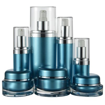 Harga bagus Custom Oval Shape Cosmetic Acrylic Bottle 15ml 30ml 60ml Untuk Perawatan Serum Kulit Industri on line