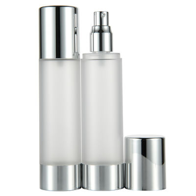 Harga bagus Warna Disesuaikan 100ml Airless Pump Bottle Airless Cosmetic Container Untuk Body / Cylinder Performance on line