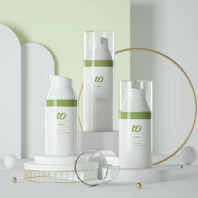 Botol Airless Plastik Penuh 30ml/50ml Sablon Berbagai Ukuran