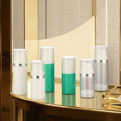 Harga bagus Botol Pompa Tanpa Udara PETG 30ml 50ml untuk Serum Kosmetik on line