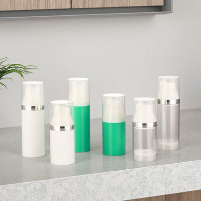 Harga bagus Botol Pompa Tanpa Udara PETG 30ml 50ml untuk Serum Kosmetik on line
