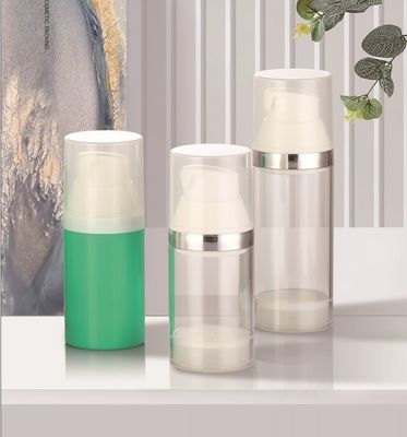 Harga bagus Botol Pompa Airless PETG 30ml 50ml untuk Kemasan Kosmetik on line